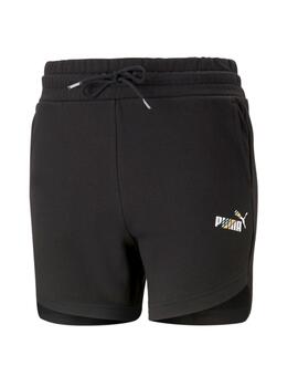 Shorts Puma LOVE IS LOVE Mujer Negro