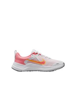 Zapatilla Nike Downshifter 12 NN GS Blanco/Coral