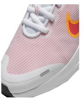 Zapatilla Nike Downshifter 12 NN GS Blanco/Coral