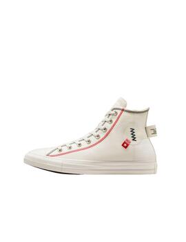 Zapatilla Converse All Star Alta Lona Vintage Blanco