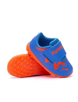 Bota Puma Future Play TT V Bebé Azul/Naranja