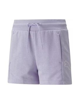 Short Puma Power High-Waist Niña Violeta