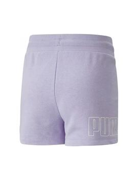 Short Puma Power High-Waist Niña Violeta