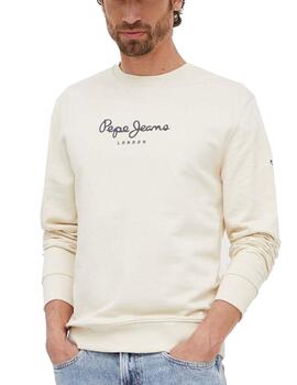 Sudadera  Pepe Jeans L Edward Crew Hombre Beige