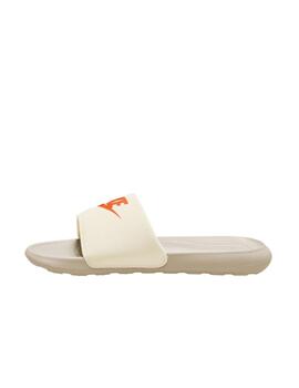 Chancla Nike M Victori One Slide Beige/Naranja