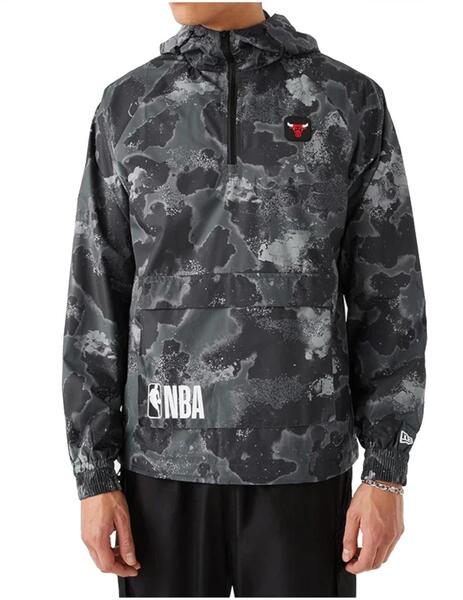 New Era Cortavientos Chicago Bulls Negro Camuflaje