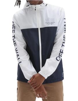 Vans Cortavientos WindBreaker para hombre Blanco/Marino