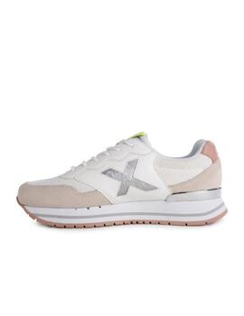 Zapatilla Munich Dash Sky 10 Mujer Blanca/Plata