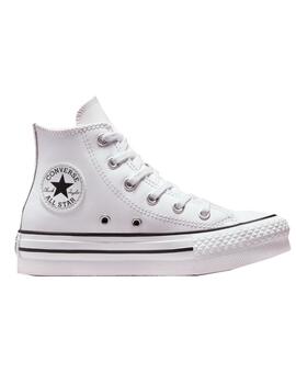 Zapatilla Converse Eva Plaform Alta Piel PS Blanco
