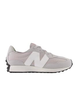 Zapatilla New Balance 327 GS Gris/Blanco