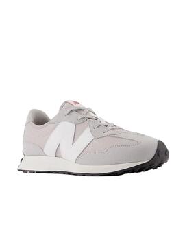 Zapatilla New Balance 327 GS Gris/Blanco