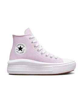 Zapatilla Converse W Move Alta Lona Lila