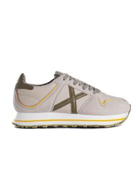 Zapatilla Munich Massana Sky 180 Beige Y Verde