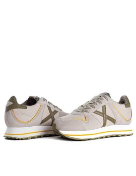 Zapatilla Munich Massana Sky 180 Beige Y Verde