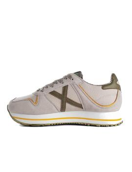 Zapatilla Munich Massana Sky 180 Beige Y Verde