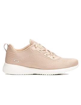 Zapatilla Skechers Bobs Squad Mujer NUDE