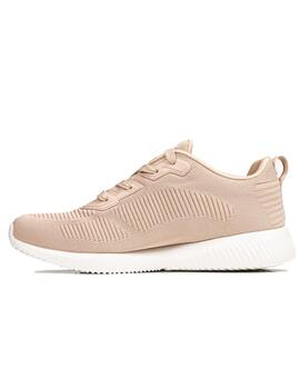 Zapatilla Skechers Bobs Squad Mujer NUDE