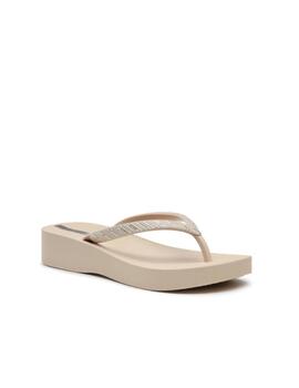 Chancla Ipanema W Mesh VIII Platform Beige/Plata