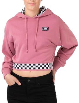 Sudadera Vans Boom Boom Crop para mujer rosa