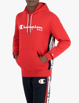 Sudadera Champion Capucha Roja