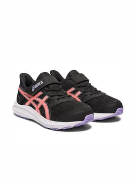 Zapatilla Asics Jolt 4 PS Negro/Coral