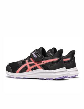 Zapatilla Asics Jolt 4 PS Negro/Coral