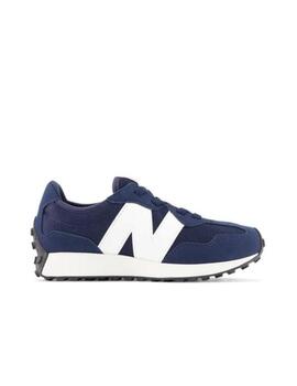 Zapatilla NB 327CNW Bungee Lace PS Marino/Blanco