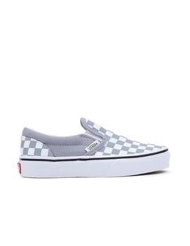 Zapatilla Vans Classic Slip-On Kids Gris/Blanco