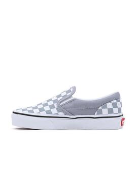 Zapatilla Vans Classic Slip-On Kids Gris/Blanco