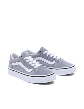 Zapatilla Vans Old Skool Kids Gris
