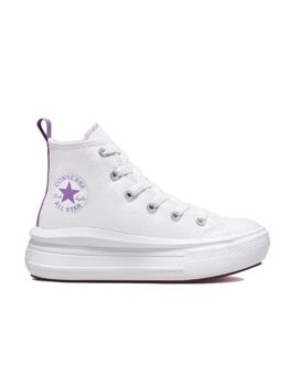 Zapatilla Converse Move Alta Lona PS Blanco/Lila