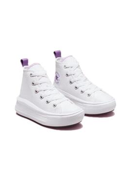 Zapatilla Converse Move Alta Lona PS Blanco/Lila