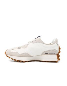 Zapatilla New Balance W 327 Piel Beige/Azul Marino