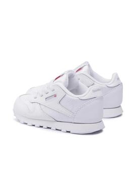 Zapatilla Reebok Classic Elástico Bebé Blanco