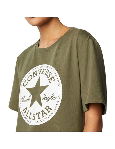 Camiseta Converse Graphic Hombre Verde Blanco