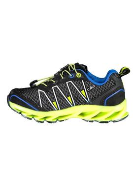 Zapatilla CMP Altak Trail WP Kids Negro/Fluor