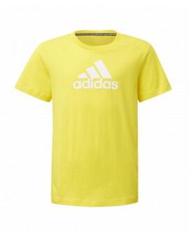 Camiseta Adidas Bos Niño Amarilla