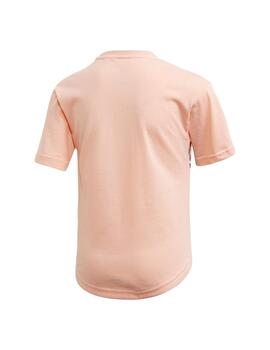 Camiseta Adidas Cot Niña Coral / Lila