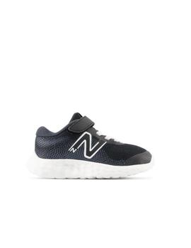 Zapatilla NB 520v8 Bungee Lace Bebé Negro/Blanco