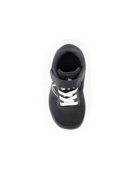 Zapatilla NB 520v8 Bungee Lace Bebé Negro/Blanco