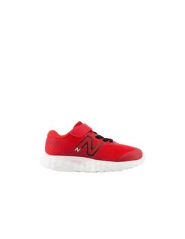 Zapatilla New Balance 520v8 Bungee Lace Bebé Rojo/Blanco