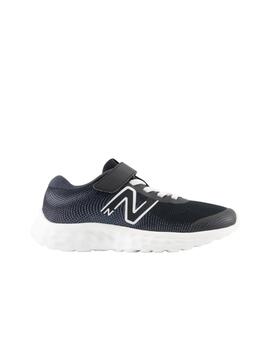 Zapatilla New Balance 520v8 Bungee Lace PS Negro/Blanco