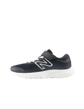 Zapatilla New Balance 520v8 Bungee Lace PS Negro/Blanco