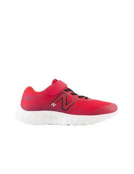 Zapatilla New Balance 520v8 Bungee Lace PS Rojo/Blanco