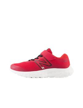 Zapatilla New Balance 520v8 Bungee Lace PS Rojo/Blanco