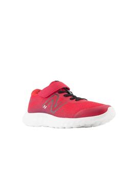 Zapatilla New Balance 520v8 Bungee Lace PS Rojo/Blanco