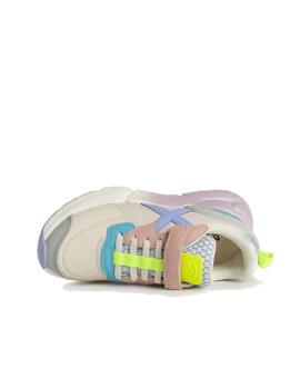 Zapatilla Munich Mini Track VCO 75 Beige/Multi