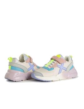 Zapatilla Munich Mini Track VCO 75 Beige/Multi