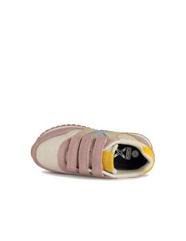 Zapatilla Munich Dash Kid VCO 151 Beige/Azul/Rosa