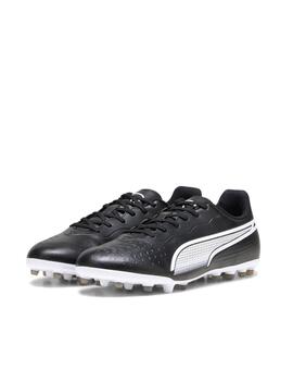 Bota Puma M King Match MG Negro y Blanco